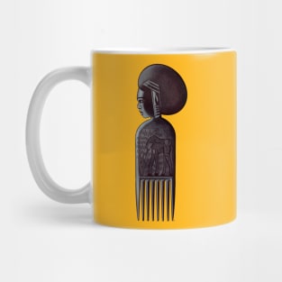 African giraffe comb Mug